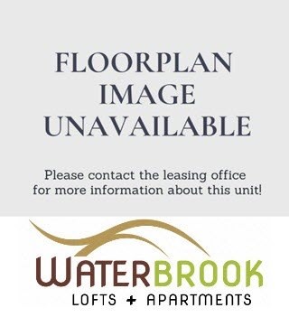 A sign stating that the floor plan image is unavailable and to contact the leasing office for more information.